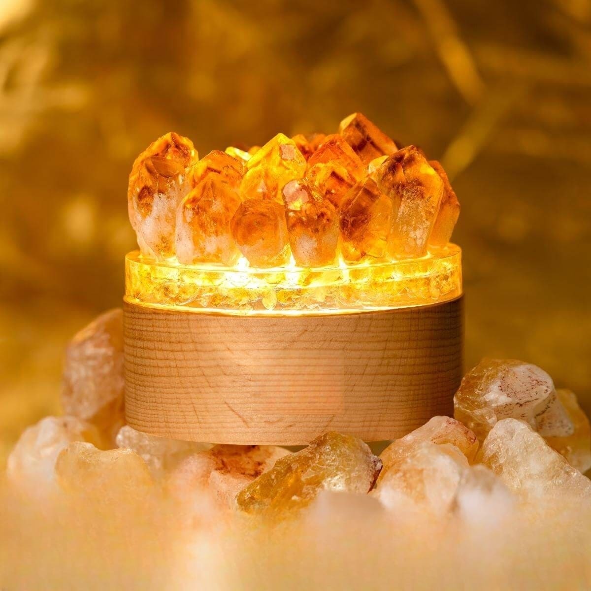 Crystal quartz lamp Citrine Lamp|gemupone.com