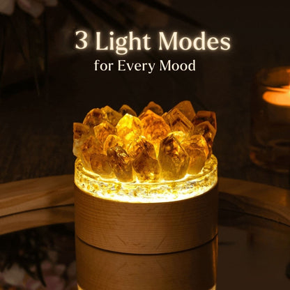 Crystal quartz lamp Citrine Lamp|gemupone.com