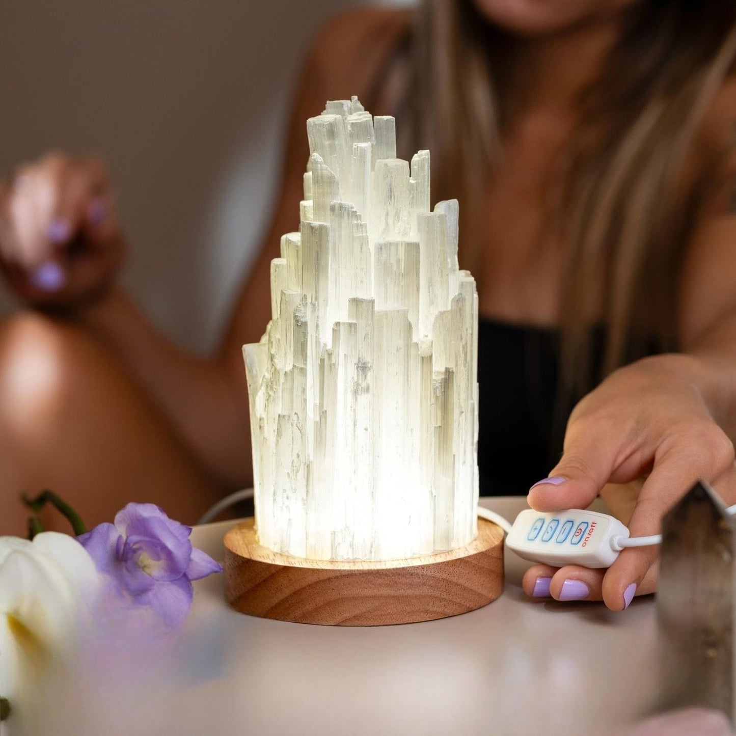 Crystal quartz lamp Healing power lamp|gemupone.com