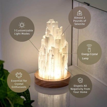 Crystal quartz lamp Healing power lamp|gemupone.com